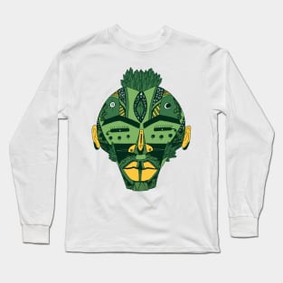 Forrest Green African Mask 4 Long Sleeve T-Shirt